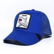 thumbnail image 3 of Gorra de camionero con cabeza de leopardo de granja para hombre, gorro de béisbol con bordado de animales, snapback de malla, hip hop, Original, nuevo, 3 of 4