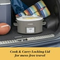 thumbnail image 4 of Crock-Pot® Programmable 7-Quart Cook and Carry Slow Cooker, Grey – OPEN BOX – Tested & Guaranteed, 4 of 8