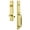Lifetime Brass, variant on Grandeur 847380 Carre Solid Brass Rose Left Handed Keyed Entry Single Cylinder Full Plate