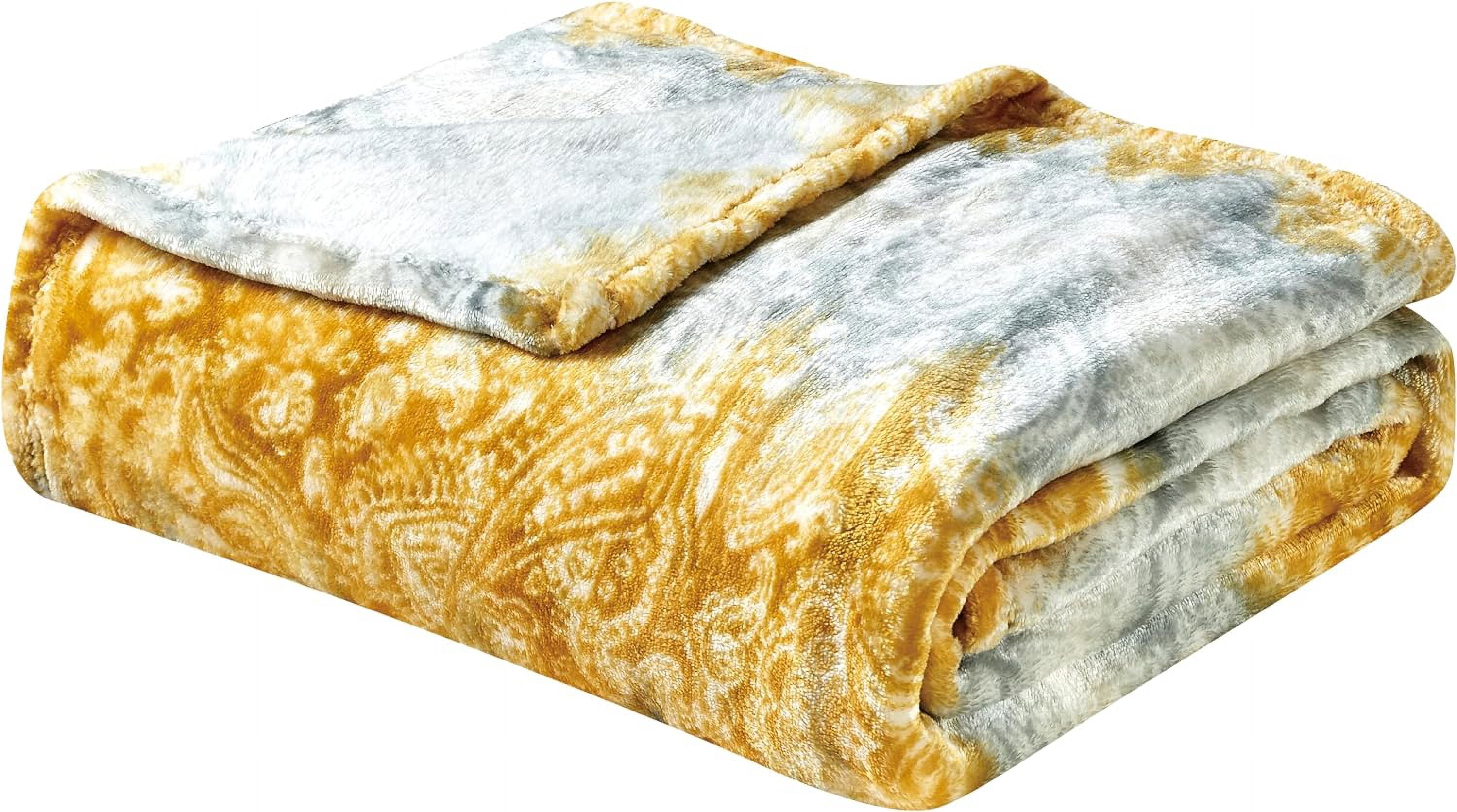 Elegant Comfort Lightweight Printed Throw Blanket- All Season, Ultra Soft, Cozy and Plush- Decorative Throw Blankets, Perfect for Lounging, 50 x 60 inches, Cilia, Throw Blanket
