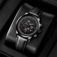 thumbnail image 2 of Mens Watches Casual Brew Watches for Men Leather Analog Quartz Wristwatch with Second Hand Watch Men Digital And Analog Watch for Men Wristwatch Clock Boys Watch Business Date Casual A w Watch Bo, 2 of 9