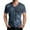 Navy, variant on Men's Faded Print V-Neck Lightweight T-Shirt - Stylish Summer Tee with Artistic Gradient Design for Concerts, Outings and Everyday Versatility,Blue M