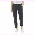 thumbnail image 1 of Jones New York Women's Relaxed Fit Cropped Twill Chino Pants 12/Graphic Charcoal, 1 of 2