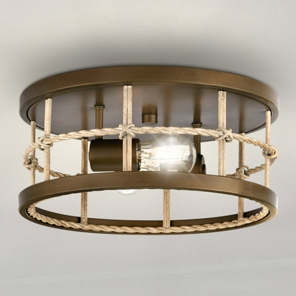 Luxury Transitional Ceiling Light, Aged Brass, UHP4690