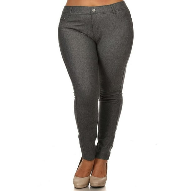 Moa Collection Women's Plus Size Solid Casual Comfort Lightweight