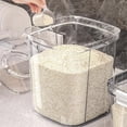 thumbnail image 3 of Aparatos de cocina, accesorios de cocina, utensilios de cocina, cubo de arroz sellado para almacenar granos y granos varios, cubo de almacenamiento transparente de gran capacidad para la cocina, tanqu, 3 of 5