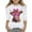 White, variant on WOYY Toddler Girls 3/4 Sleeve T Shirt for Valentine's Day Cute Highland Cow Print T-Shirt