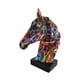 thumbnail image 4 of Busto de Estatua de Cabeza de Caballo Perfecl Figura de Resina 7 cm x 6 cm x 10 cm Estilo B, 4 of 8