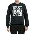 thumbnail image 2 of Wild Bobby, Best Papa Ever, Father's Day, Unisex Crewneck Graphic Sweatshirt, Black, Small, 2 of 4