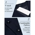 thumbnail image 6 of Coshow Men's Suit Vest Slim Fit Formal Business Waistcoat with Pocket Casual Dress Vest, 6 of 8