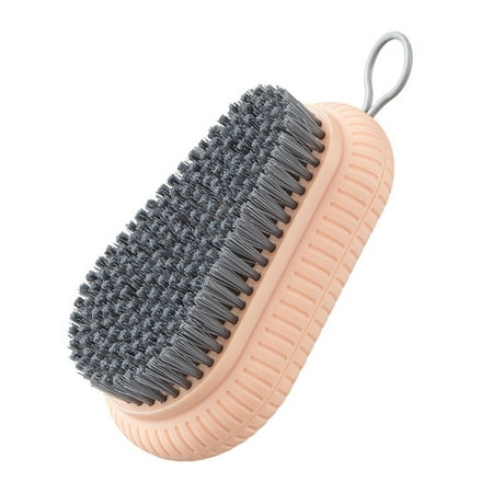 

ZYmall Nail Brush Dense Soft Bristles Hanging Design Tough Wear Resistant Anti-slip Plastic Fingernail Scrub Brush for Home