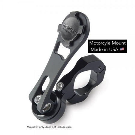 Rokform iPhone/Galaxy Motorcycle Phone Mount for Harley, Indian, Victory & more, Safely lock your phone in place with our secure handlebar phone mount with our quad tab and magnetic mount system - (Best Place To Mount Phone In Car)