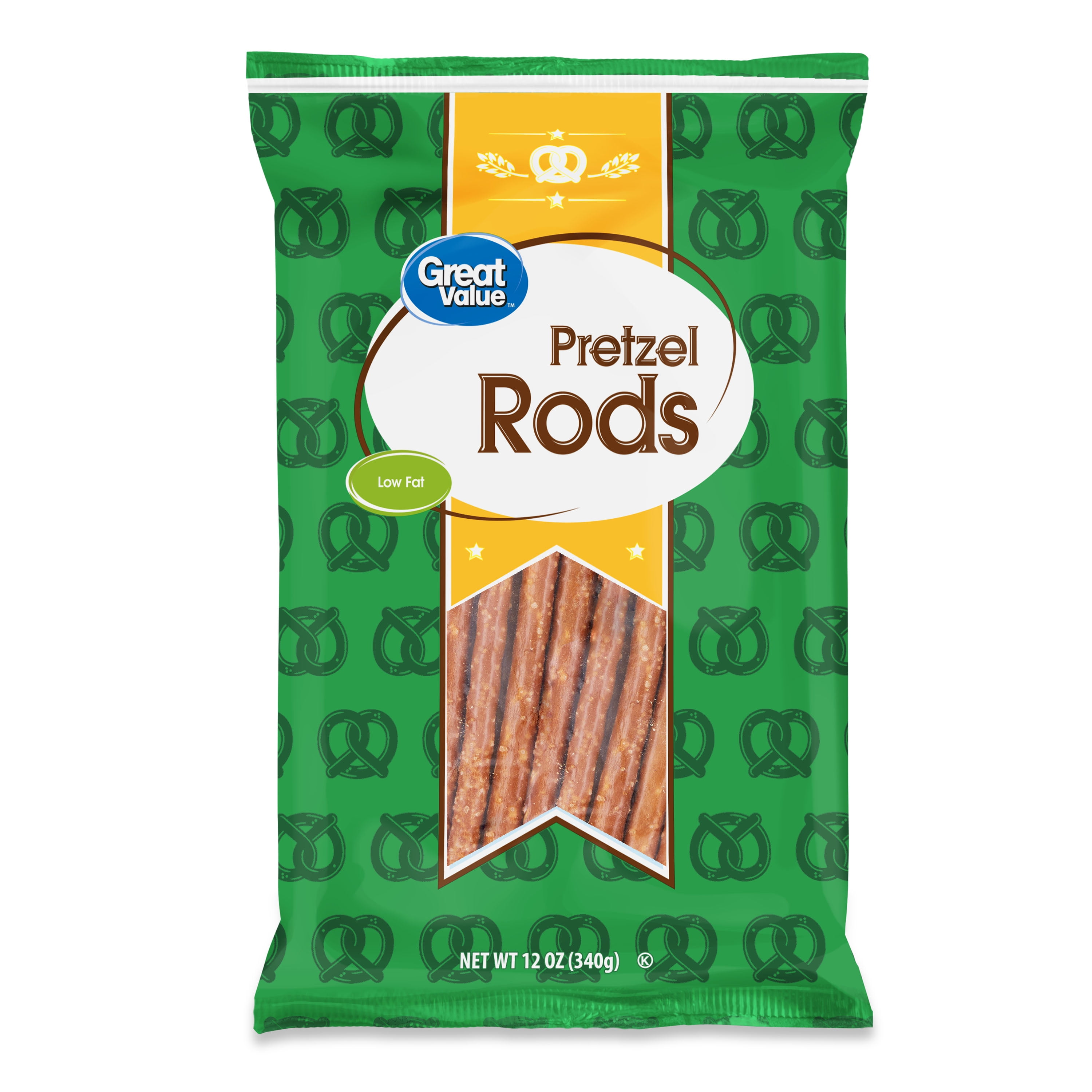 Great Value Pretzel Rods, 12 oz