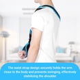thumbnail image 4 of 1 Pcs Arm Sling Shoulder Immobilizer for Women and Men, Adjustable Shoulder Sling for Torn Rotator Cuff Brace, Fits Left or Right, for Shoulders, Arm, Wrist, Elbow, and Clavicle Injury, Blue, 4 of 7