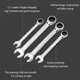 thumbnail image 3 of Clé à Cliquet 1 Pce Clé à Cliquet Ouvert Acier au Chrome Vanadium Réparation Clé à Cliquet 72 Dents Outils à Main Automobile 9mm, 3 of 5