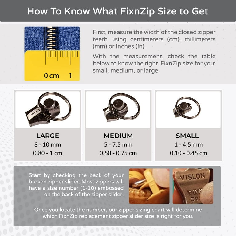 FixnZip Zipper Repair-Large Graphite, 1 count - Kroger