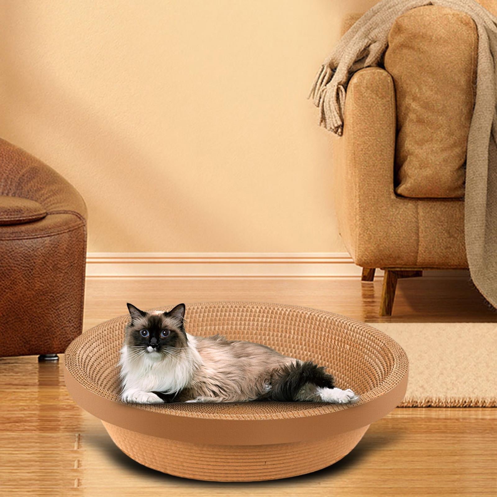 Bvdfgk Cat Scratcher Cardboard Furniture Protection Lounge Cat Beds Scratch Pad Durable large no stickers