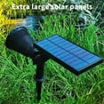 thumbnail image 4 of Solar Powered Outdoor Courtyard Floor Decoration Lights with 4led Floodlights Energy Efficient Lawn Landscape Lighting Waterproof Pathway Accent for Garden Patio Yard Driveway Night Safety, 4 of 9