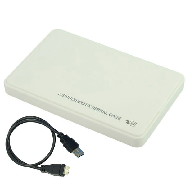 Caja de disco duro USB 3,0 de 2,5 pulgadas, carcasa externa móvil SATA HDD SSD de 5Gbps para ordenador portátil y de escritorio