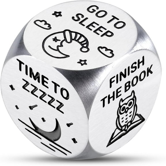 Book Decision Dice - Lover Gifts and Accessories for Reading Club - Christmas Stocking Stuffers for Women and Men - Funny Dice Gift