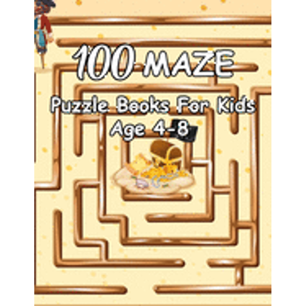 100 Maze Puzzle Books For Kids Age 48 Challenging Fun Logic Puzzles