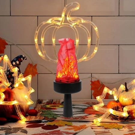 

Elbeaqi Halloween Clearance 3D Fire Light USB Rechargeable Flameless Candles 3D Flame Lamp Artificial Lamp Prop Stage Effect Light Realistic Flame Light For Halloween Christmas Party