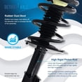 thumbnail image 2 of Detroit Axle - 8pc Front End Kit for Chevy Impala Monte Carlo Buick Allure Century LaCrosse Regal, Struts & Coil Spring Lower Control Arms w/Ball Joint Sway Bars Outer Tie Rods Replacement, 2 of 9