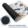thumbnail image 6 of Long Mouse Pads for Desk,Colorful Dinosaurs Eggs Leaves Pattern Desk Mats on Top Of Desks, Desk Mouse Pad Extra Large with 3mm Non-Slip Base and Stitched Edge for Gaming,Office,Work,Home 47.3"x23.6", 6 of 6