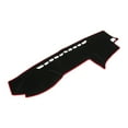 thumbnail image 1 of Alfombrilla de Cubierta de Tablero Unique Bargains para Toyota Prado 120 Series 2003-2008, Poliéster Antideslizante Negro con Centro Rojo, 1 of 6