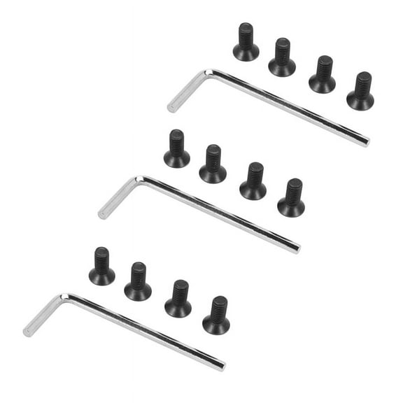 12Pcs Scooter Handlebar Front Fork Tube Screws with Hexagon Handle Replacement Parts Kits for M365 Es2