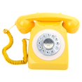 thumbnail image 2 of Tachiuwa Wedding Phone Vintage Design Phone Decorative Retro Design Table Telephone for Anniversary Gathering Yellow, 2 of 9