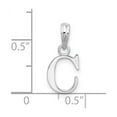 thumbnail image 4 of Sterling Silver Initial C Pendant for Women or Unisex, Polished Alphabet Charm, Personalized Letter Jewelry, Custom Monogram Necklace, Symbol of Identity and Style, 4 of 6