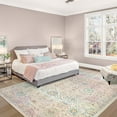 thumbnail image 3 of Wonnitar 6'x9' Pink Boho Area Rug,Washable Rugs for Bedroom Girls Large Living Room Area Rugs Soft Floral Playroom Rug, Washable Rugs Non Slip Pastel Rug for Bedroom Living Room Pink Carpet, 3 of 10