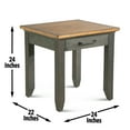 thumbnail image 5 of Steve Silver Bear Creek Rustic Wood End Table, Chocolate Brown, 5 of 9
