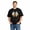 Black-93, variant on Women's Cotton T-Shirt, Sunflower Cat Cute Graphic Crew Neck Short Sleeve Tee for Spring Casual Wear