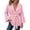 c01Pink, variant on LNWUY Womens Belted Wrap Sweater Cardigan, Oversized V Neck Knit Coat, Solid Color Open Front Fall Winter Jacket Outerwear Pink Free Size