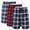 3P/03, variant on Xidunhg Men's 3-Pack Woven Pajama Shorts 100% Cotton Plaid Sleep Lounge Shorts with Button Fly L