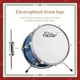 thumbnail image 6 of Eastar 14" Drum Set for Beginners, 3-Piece Kit with Adjustable Throne, Cymbal, Pedal and Two Pairs of Drumsticks, Metallic Sea Blue, 6 of 7