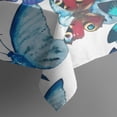 thumbnail image 5 of Butterfly Blue Pink Wing Pattern Square Tablecloth,Waterproof Square Table Cover,Wipeable Spillproof Washable Table Cover for Home Kitchen Party Decor 42"X42"(107x107cm), 5 of 6