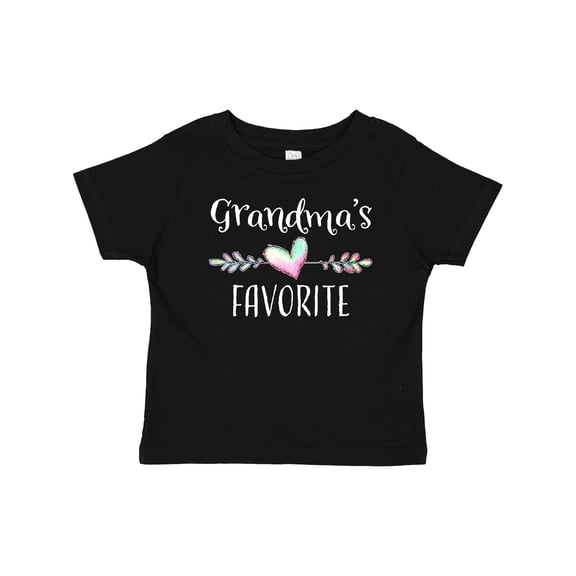 Inktastic Grandmas Favorite Heart Grandchild Boys or Girls Baby T-Shirt