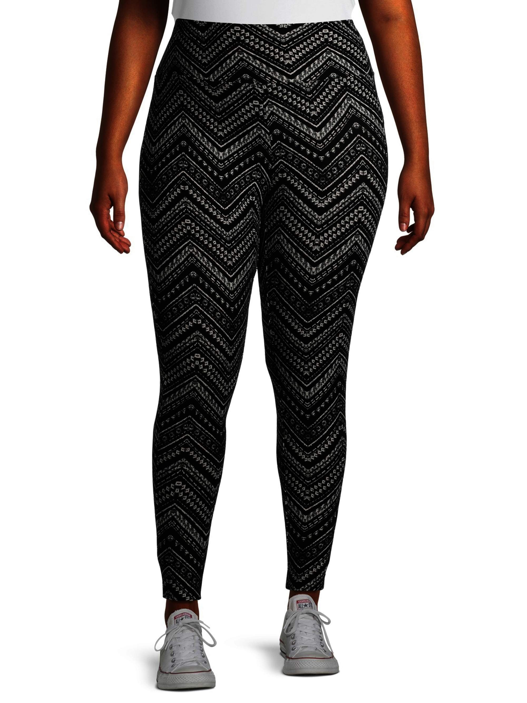 Terra & Sky Terra & Sky Women's Plus Size Printed Leggings Walmart