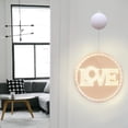 thumbnail image 4 of Lámpara de noche 3D para San Valentín, ideal como regalo o decoración de pared. Adorno con luz nocturna 3D. AMOR 24cm, 4 of 8
