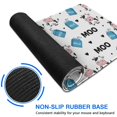thumbnail image 6 of Long Mouse Pads for Desk,White Cow Milk Box Moo Pattern Desk Mats on Top Of Desks, Desk Mouse Pad Extra Large with 3mm Non-Slip Base and Stitched Edge for Gaming,Office,Work,Home 31.5"x11.8", 6 of 6