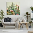 thumbnail image 3 of Stupell Industries Prickly Cactus Blooms Botanical & Floral Painting Gallery Wrapped Canvas Art Print Wall Art, 36 x 36, 3 of 8