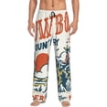 thumbnail image 2 of Picia Cowboy Rising Horse Mens Soft Woven Cotton Elastic Waistband Sleep Pajama Pant Lounge Sleep Pant With Pockets And Drawstring-XX-Large, 2 of 9