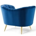 thumbnail image 3 of Modway Opportunity Performance Velvet Armchair in Navy, 3 of 8