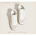 thumbnail image 4 of LUCKY STEP Fashion Retro Braided Raffia Style Sneakers Breathable Casual Shoes,White,Womens, 4 of 11