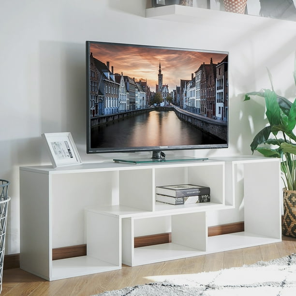 43'' 86'' DIY Convertible TV Stand and Bookcase, Horizontal or