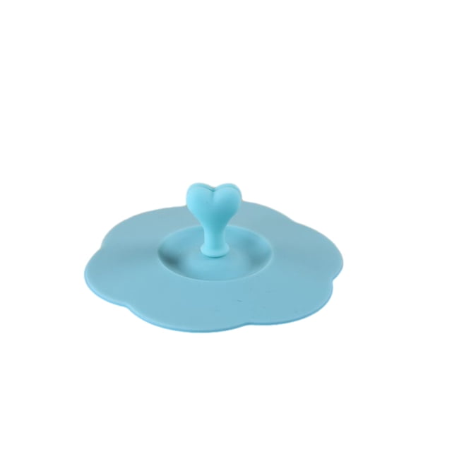 Moyic Cubierta elegante de la taza del silicón para la limpieza y la portabilidad fáciles Cubiertas de la taza del silicón Tapas de la Organizadores de utensilios de cocina rosado azul