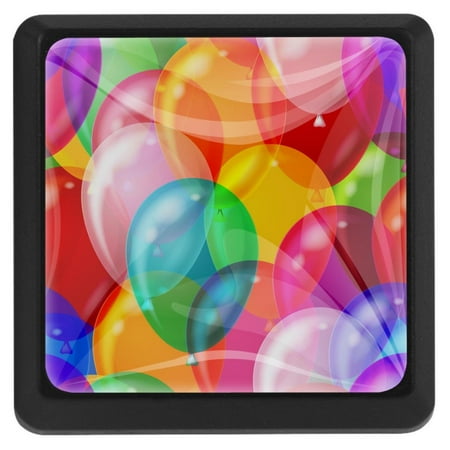 

Ownta Square with Screws 3 Pcs for Cupboard Dressing Table Bookcase Drawer Pull Handle Cabinet Door Knobs Balloon